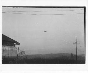 One of the controversial McMinnville UFO phogoraphs taken by a couple in 1950. How many UFO sightings do you think have been reported in the past? Hundreds of thousands maybe? Credit: Wikimedia Commons