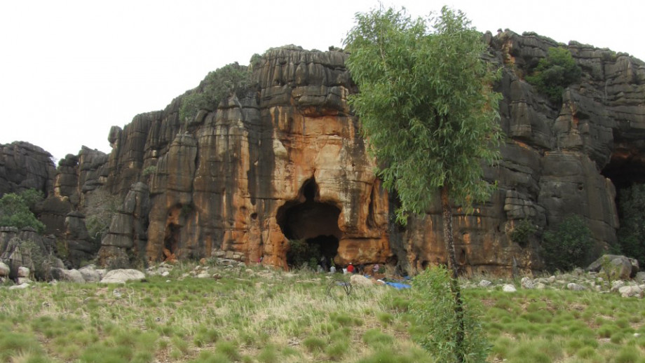 Entrance to the Riwi Cave where the bone tools were discovered. Credit: Australian National University