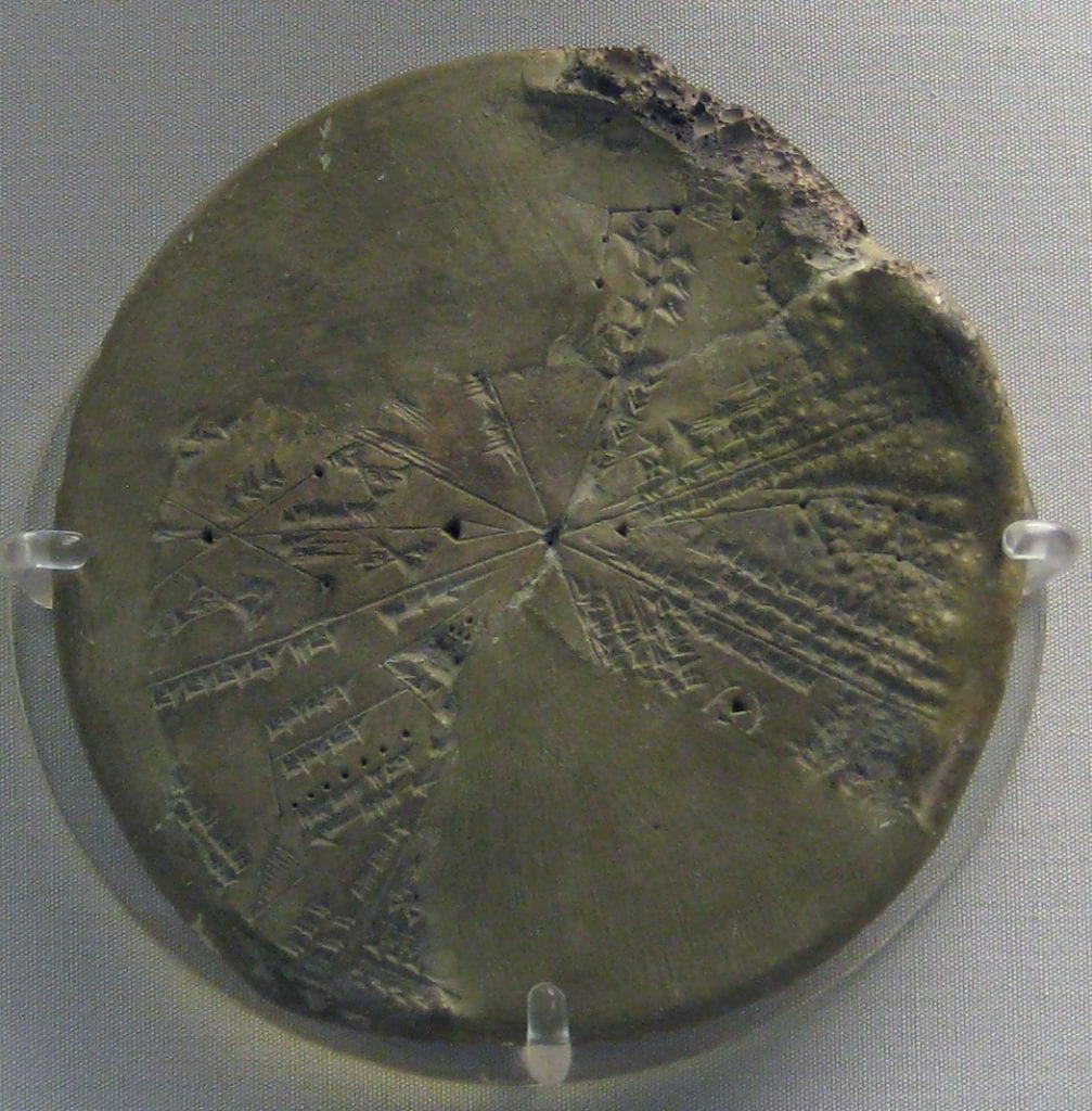 The Sumerian Planisphere as it is being kept in the museum. Credit: British Museum