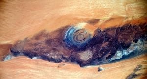 The incredible Richat structure captured by Russian cosmonaut Sergei Ryazansky working on the ISS. Credit: Roscosmos