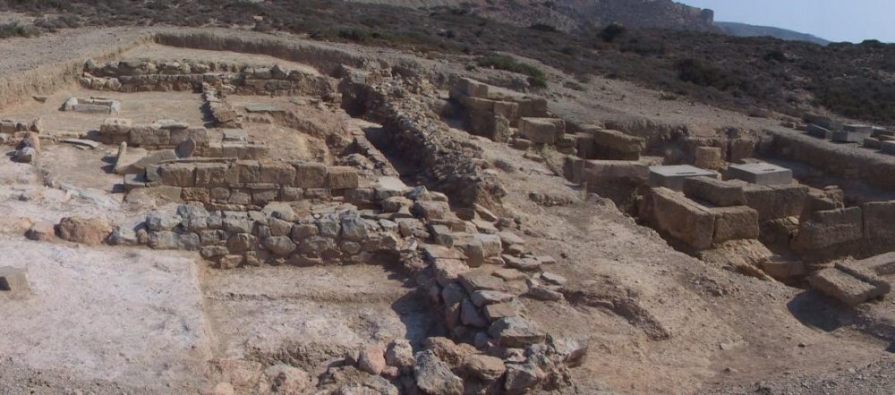 Part of the massive archaic complex of Itanos in Crete. Archaeologists continue to make significant discoveries and the excavations are likely to continue for decades. Credit: CReA-Patrimoine