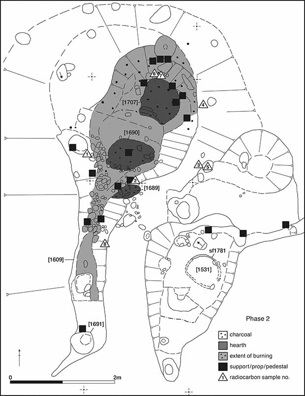 Site plan of the Early Neolithic Salt Mine Complex (Horizon 2). Credit: Stephen J. Sherlock / Antiquity, 2021
