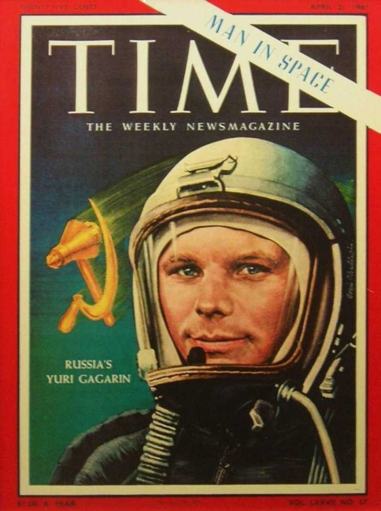 Time's front page after the first human space flight. Credit: Time Magazine