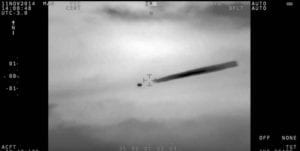 Screenshot from the official video released by the Chilean Navy of a UFO. You can read about this case in the article below. Credit: Chilean Navy