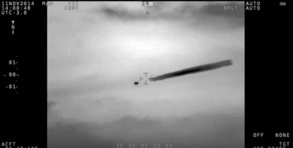 Screenshot from the official video released by the Chilean Navy of a UFO. You can read about this case in the article below. Credit: Chilean Navy
