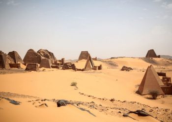 View of the pyramids of Meroe. Credit: Mosa'ab Elshamy / AP