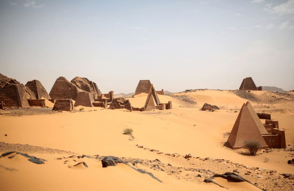 View of the pyramids of Meroe. Credit: Mosa'ab Elshamy / AP