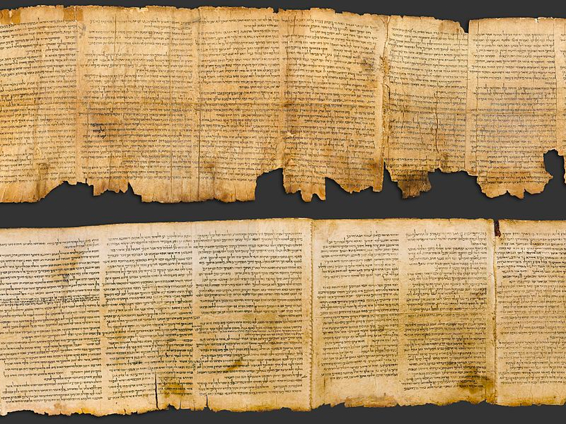 The longest and most preserved of the Dead Sea Scrolls - the Great Isaiah Scroll. Credit: Wikimedia Commons
