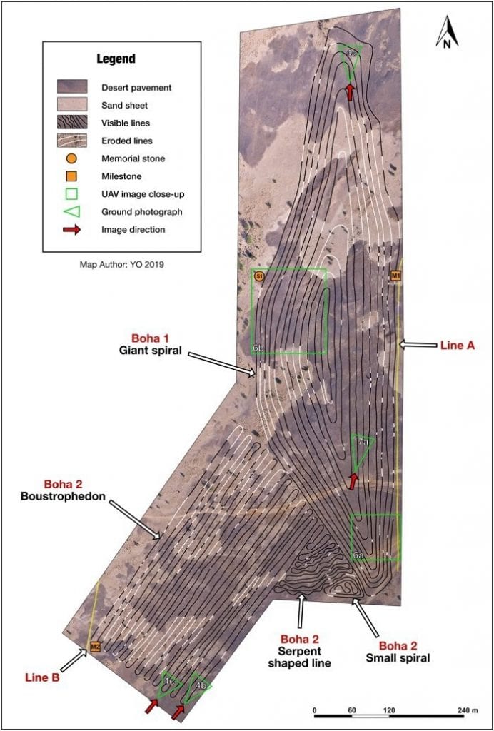 Aerial view of the now-believed to be the largest geoglyphs in the world, located in the Indian Thar Desert. Credit: (Carlo & Yohann Oetheimer, Archaeological Research in Asia, 2021)