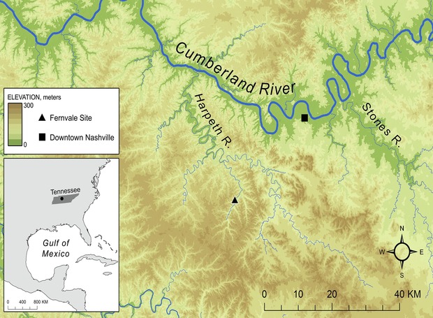 Local map. Credit: Aaron Deter-Wolf et al. / Journal of Archaeological Science: Reports, 2021