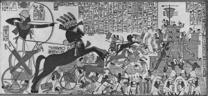 A depiction of Ramesses II's victory over the Cheta people and the Siege of Dapur. Image Credit: Wikimedia Commons.