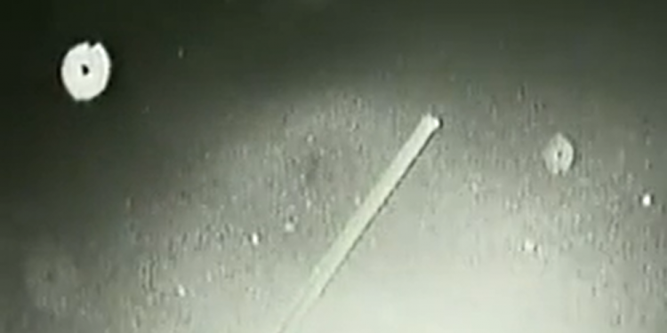 Footage from the live broadcast of the famous Tether UFO incident showing some of the strange bright objects believed to be UFOs by many. Credit: NASA