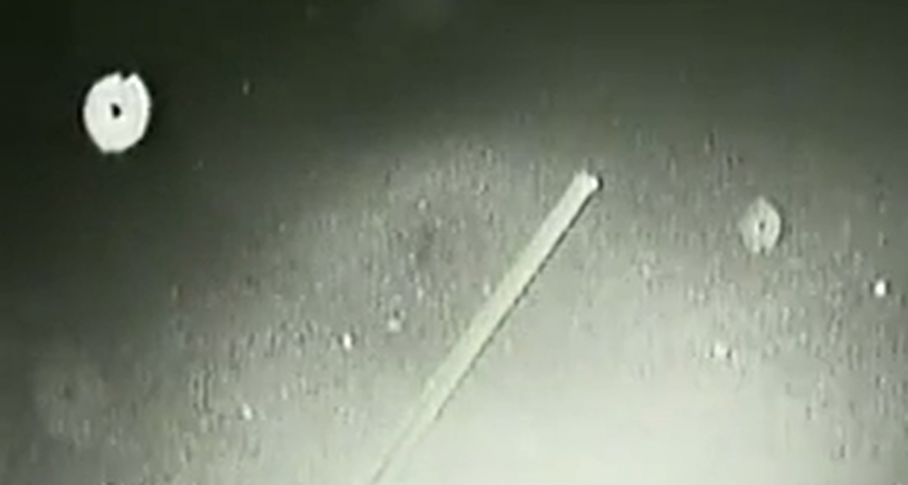 Footage from the live broadcast of the famous Tether UFO incident showing some of the strange bright objects believed to be UFOs by many. Credit: NASA