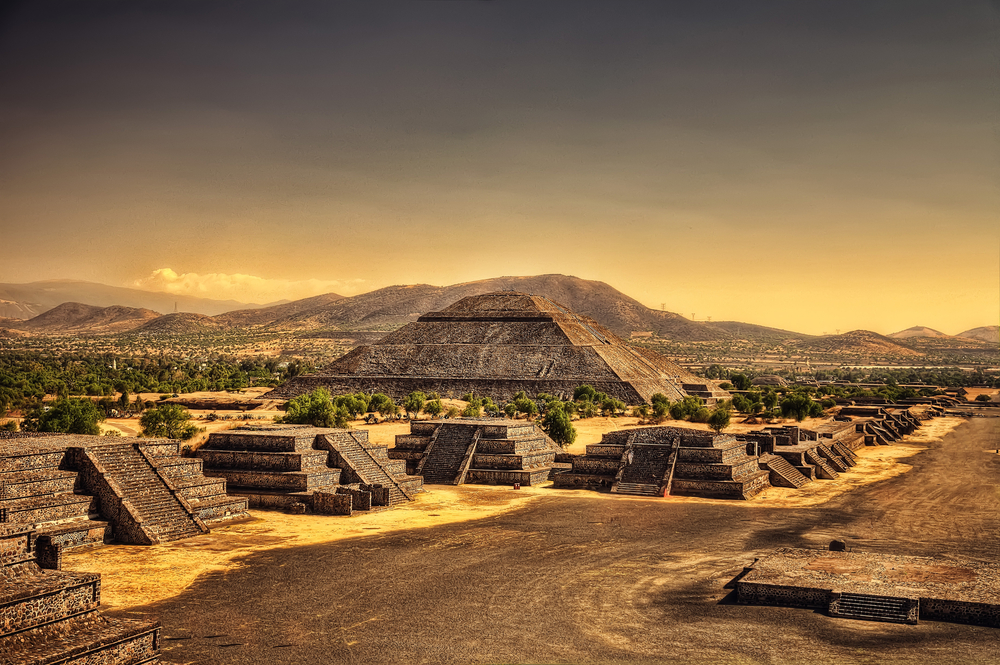 Teotihuacan with its many pyramids. Are there any similarities between step pyramids around the world? Credit: Shutterstock