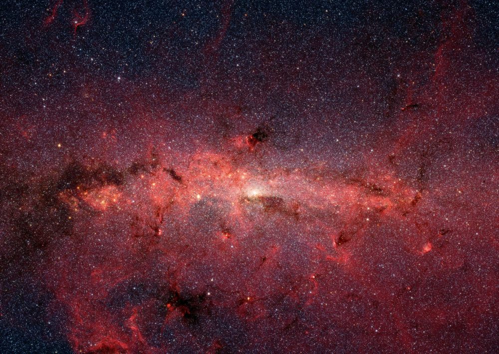 Center of the Milky Way, Spitzer Telescope. Sources: NASA, JPL-Caltech, Susan Stolovy (SSC/Caltech) et al.