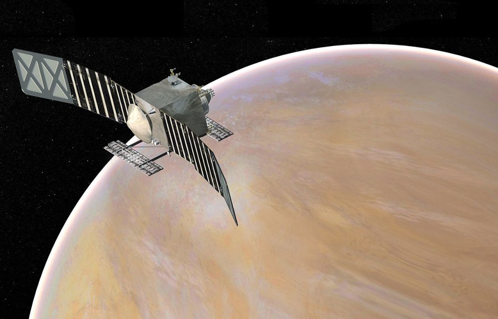 Concept art for the VERITAS automatic Venus station. Credit: NASA / JPL-Caltech
