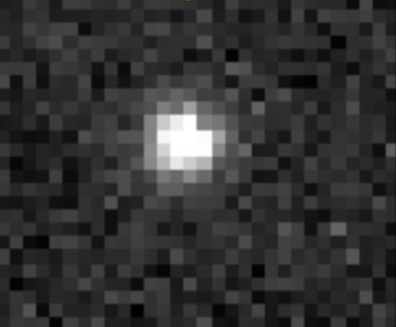 The largest Oort Cloud object captured by astronomers. Yes, the image is not as impressive but 2014 UN271 is still too far away to be observed adequately. Credit: Pedro Bernardinelli / DES Survey