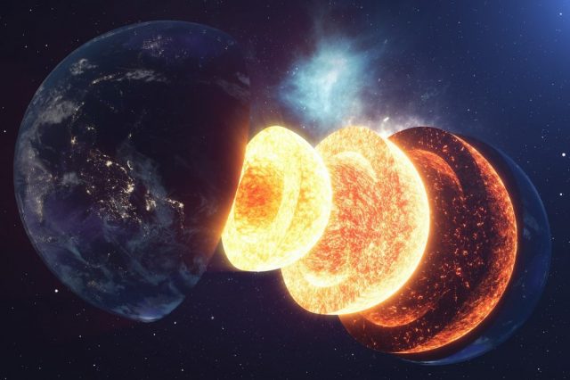 Earth's inner core has been growing unevenly. Credit: Shutterstock