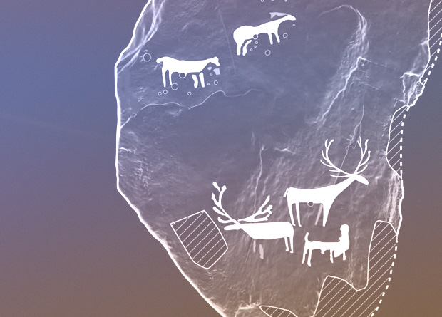 Scheme of the petroglyphs from the burial chamber of Dunchraigaig Cairn. Credit: Historic Environment Scotland / Youtube