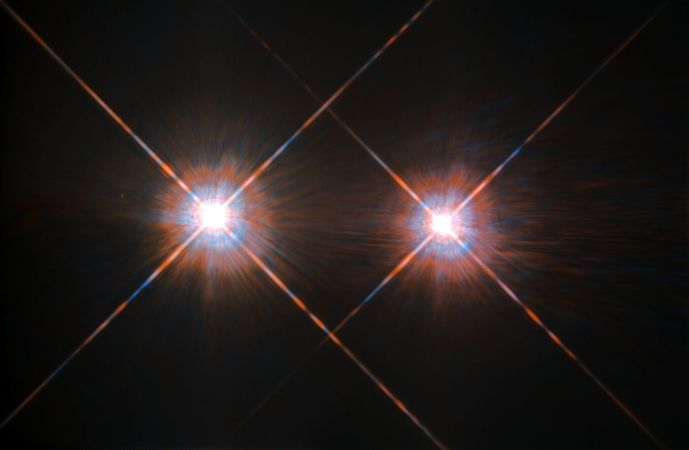 The best image of Alpha Centauri A and B to date. Credit: NASA