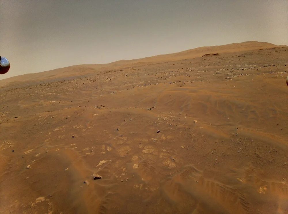 An image of the Seitah geologic unit on Mars from 10 meters height. The photograph was taken during the sixth flight on May 22. Credit: NASA/JPL-Caltech