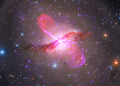 The Event Horizon Telescope captured images of the black hole jets at the center of the Centaurus A galaxy. Credit: X-RAY: CXC/NASA AND SAO; OPTICAL: ROLF OLSEN; INFRARED: JPL-CALTECH/NASA