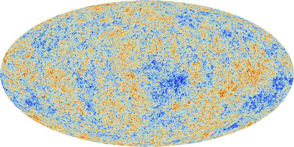 The Cosmic Microwave Background as seen by Planck. Credit: ESA