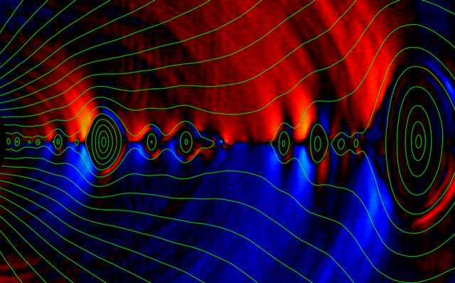 Visualization of black hole magnetic field lines. Credit: A. Bransgrove et al. / Physical Review Letters 2021