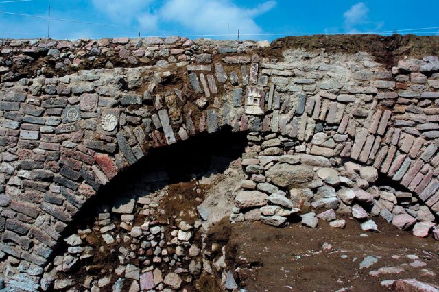 This 600-year-old Aztec tunnel will be reburied by archaeologists. Credit: INAH