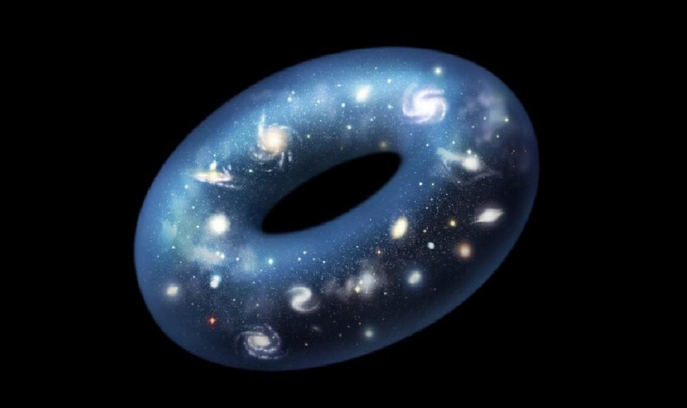 Is the universe shaped like a three-dimensional donut? Credit: ESO / J. Law