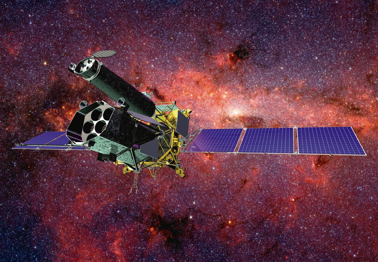  Artist's impression of Spektr-RG in space. Credit: JSC