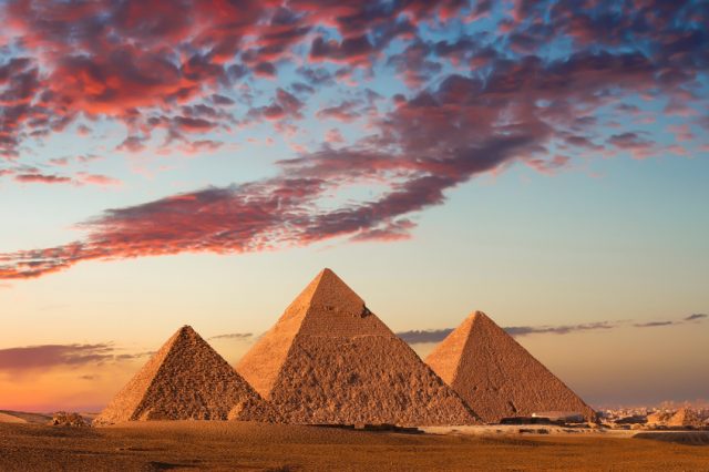 Are the pyramids the most famous monument in the world? Credit: Shutterstock