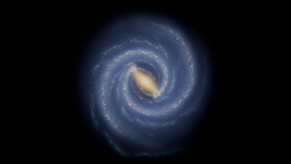 The current understanding of the large-scale structure of the Milky Way. Credit: NASA/JPL-Caltech