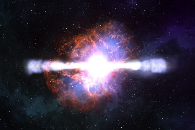 Scientists found a runaway star that was ejected by a supernova. Credit: NASA/GSFC/Dana Bery