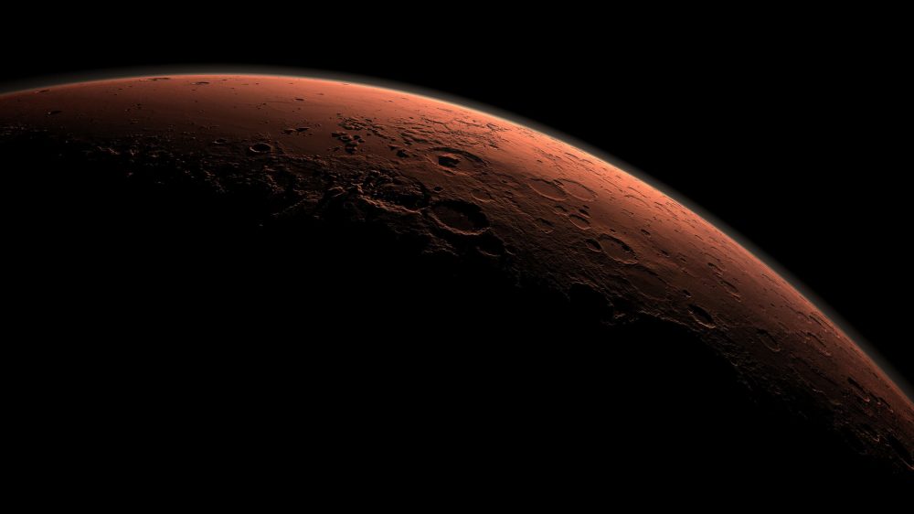 Martian crust might serve as a radiation shelter for alien life on Mars. Credit: NASA