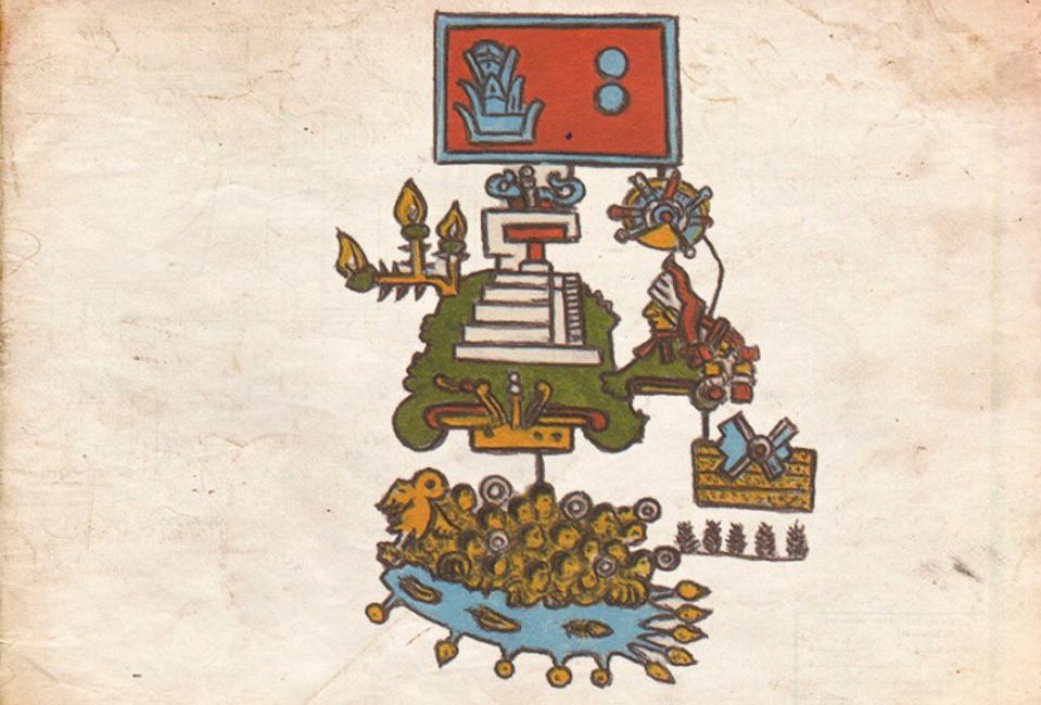 Aztec pictograms of an earthquake that occured in 1507. Credit: Gerardo Suárez and Virginia García-Acosta