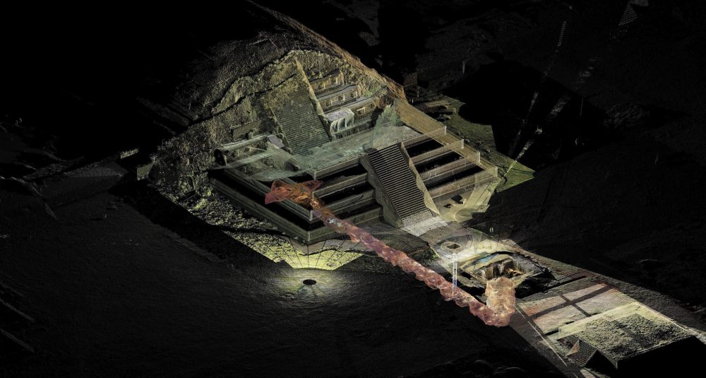 The tunnel under the Temple of the Feathered Serpent in Teotihuacan. Credit: Instituto Nacional de Antropologia e Historia