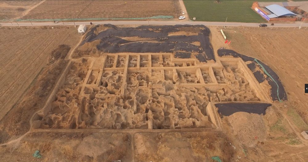 Aerial view of the ancient coin factory. Credit: Hao Zhao et al. / Antiquity, 2021
