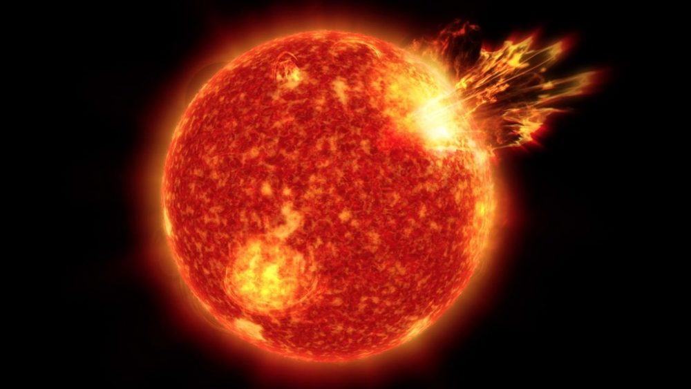 Artist's impression of the early appearance of our Sun based on the research on a new star. Credit: NASA's Goddard Space Flight Center/Conceptual Image Lab