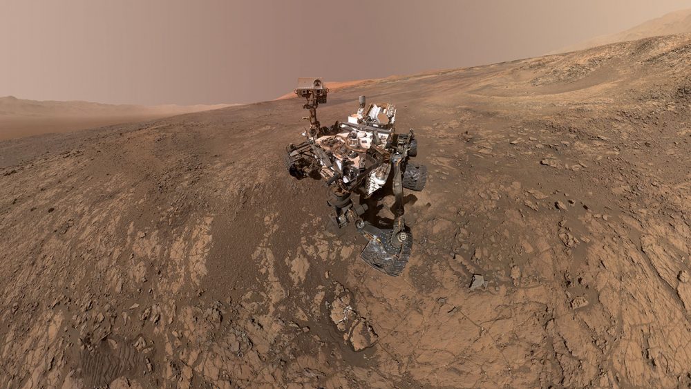 Curiosity's "selfie"from the Gale Crater which is thought to have been a massive Martian lake. Credit: NASA/JPL-Caltech/MSSS