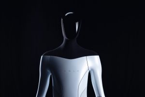 The head of the humanoid robot will be a screen that will show information. Credit: Tesla