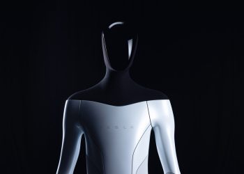 The head of the humanoid robot will be a screen that will show information. Credit: Tesla