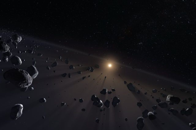 Artist's impression of the Kuiper Belt beyond Neptune. Astronomers have discovered 461 new objects in the Solar System. Credit: ESO/M. Kornmesser