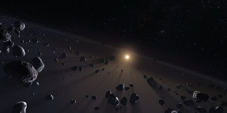 Artist's impression of the Kuiper Belt beyond Neptune. Astronomers have discovered 461 new objects in the Solar System. Credit: ESO/M. Kornmesser