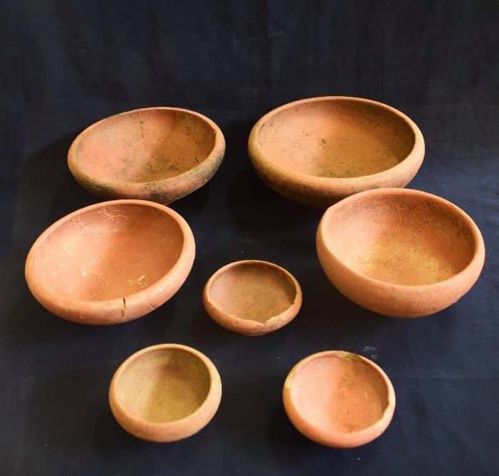 Ceramic bowls from the ancient Egyptian city of Buto. Credit: Ministry of Antiquities / Facebook