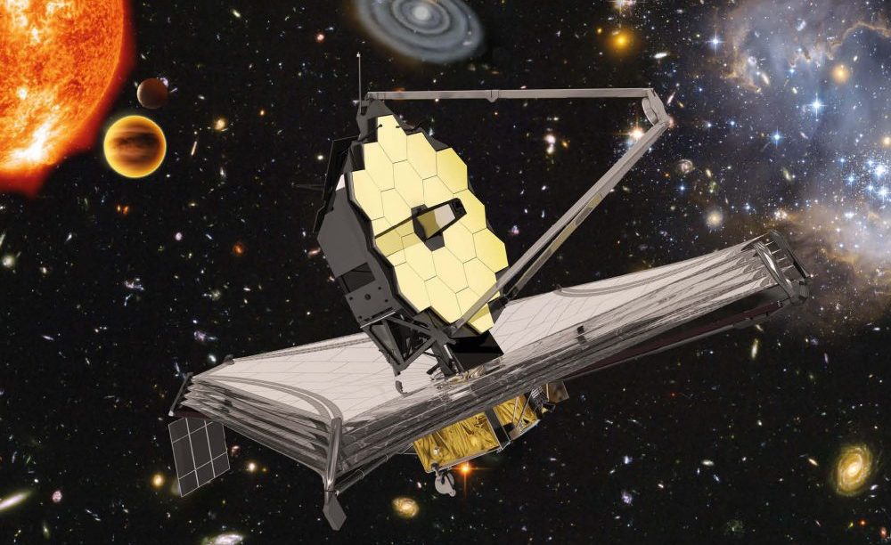 Artist's impression of the James Webb space telescope in space. Credit: ESA, NASA, S. Beckwith (STScI), HUDF Team, Northrop Grumman Aerospace Systems, ATG medialab