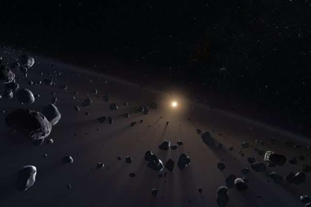 Artist's impression of the Kuiper Belt beyond Neptune. Astronomers have discovered 461 new objects in the Solar System. Credit: ESO/M. Kornmesser