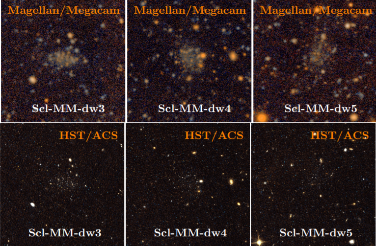 Images of the open dwarf galaxies taken by the Magellanic Telescope and Hubble. Credit: Burçin Mutlu-Pakdil et al. / arXiv: 2108.09312v1