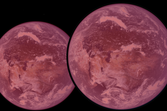Conceptual images of the Super-Earths discovered by astronomers. Credit: Astrobiology Center