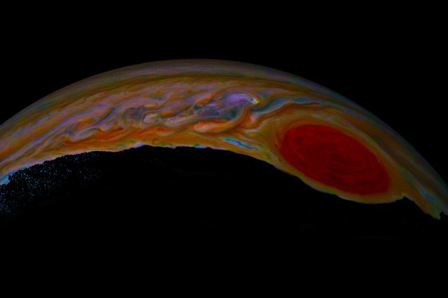 The wind speeds in Jupiter's Great Red Spot have been increasing gradually. Credit: NASA